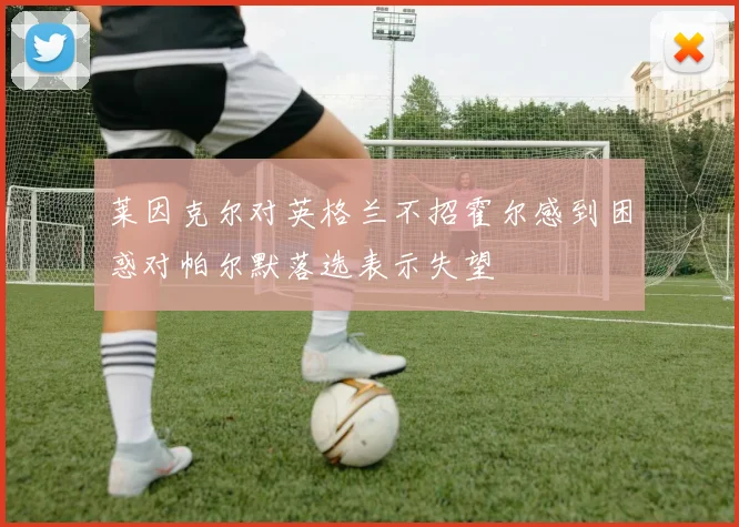 莱因克尔对英格兰不招霍尔感到困惑对帕尔默落选表示失望